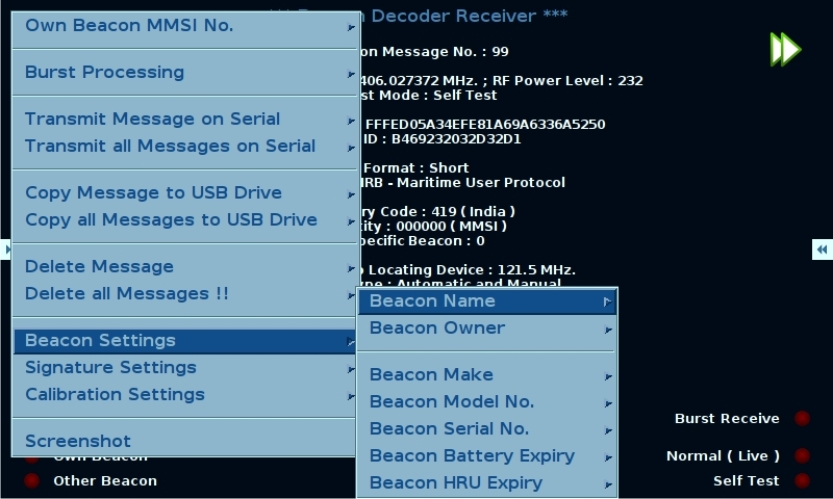 BM 510 - Beacon Decoder Receiver BM 510 - Beacon Decoder Receiver
